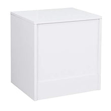 Comodino moderno con cassetto profondo spazioso spazio di archiviazione compatto comodino per camera da letto, ufficio, soggiorno, elegante armadio 45 x 39 x 49,5 cm