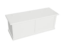 Homemania 1002_PF Cassapanca Artemide, Bianco in Legno, 120 x 42 x 50 cm