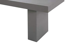 Beliani Panca da Giardino in Cemento Grigio Stile Industriale 150 x 40 cm TARANTO