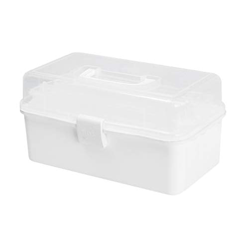 Cabilock Contenitore di plastica per medicinali Contenitore di plastica Contenitore per contenitori Multistrato Scatola di immagazzinaggio per Uso Domestico Medicina Dimensioni Petto s (Bianco)