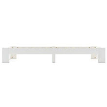 BIGTO - Struttura letto in legno di pino massello, per camera da letto, 90 x 200 cm, colore: Bianco