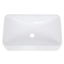 Bacino da bagno, per Home Hotel Villa Restaurant, 18,9 pollici * 11,4 pollici, lavabo in ceramica bianca di alta qualità per guardaroba, lavabo da appoggio