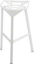 BDLYZ Yxsd Bar Sedia Sedia Creativo Geometrica Industrial Style Restaurant Sgabello da Bar Sgabelli Dessert Negozio High Bar (Color : White)