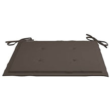 vidaXL Sedie da Giardino 2 pz e Cuscini Grigio Talpa Massello di Teak