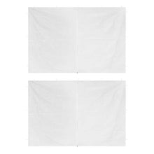 Festnight Ingresso 2 pz per Tenda Gazebo con Cerniera Bianco/Verde,Parete per Tenda Gazebo da Giardino Esterno 295 x 195 cm