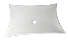 1 x lavabo in ceramica quadrato, lavandino in ceramica, lavabo da bagno 56,5 x 38 cm