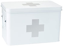 Zeller 18119 Scatola per Medicinali, Metallo, Bianco, 32x19.5x20 cm