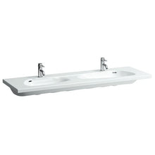 Laufen Palomba Lavabo Doppio lavabo incassabile sotto, 1 Foro per Rubinetto, con sfioratore, 1600x500, colorazione: Bianco con LCC - H8148094001041