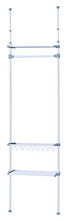 Kit Closet Vestidor 3 Baldas Armadietti per Interni, Bianco, 240/280 x 68 x 25