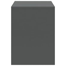 vidaXL Comodino Grigio Scuro 35x30x40 cm in Legno Massello di Pino