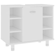 vidaXL Armadio da Bagno Bianco 60x32x53,5 cm in Truciolato