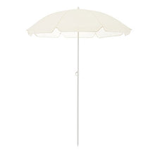 casa.pro] Ombrellone Moderno Parasole Protezione Color Crema Ø x A 140 x 164 m