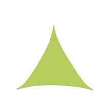 CH-GTJ Vela Ombreggiante, Vela Parasole Triangolare Tenda A Vela Impermeabile Protezione Antivento con Protezione UV 98% per Giardino Terrazza Campeggio Patio Party,Yellow Green,3x3x3m