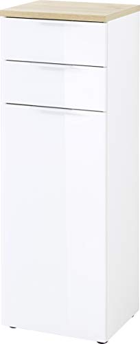 GERMANIA DIE MÖBELMACHER GW-Pescara 2753-513 Armadio, Bianco/Imitazione Rovere Navarra, (L/H/P), 39 x 112 x 34 cm