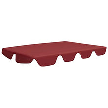 Oushome Baldacchino per Dondolo Giardino Rosso Vino 226x186 cm 270 g/m2