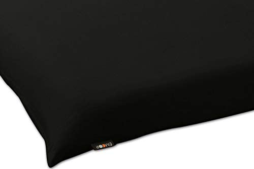 (Twin, Nero) – Emoror 100% cotone per futon tradizionale giapponese, antibatterico, resistente agli acari e agli odori, nero Made in Japan