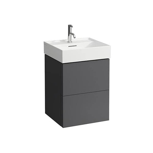 Laufen Mobiletto lavabo Kartell Running, Adatto per lavabo 810332, 2 cassetti, 480x600x450, colorazione: Grigio Ardesia - H4075090336421