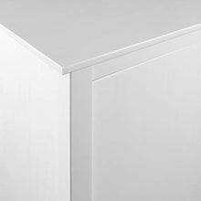 Cikonielf Armadio a tre ante con 2 cassetti e 5 ripiani per vestiti, camera da letto, casa, dimensioni: 127 x 50 x 170 cm, colore: bianco