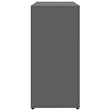 XHCP Credenza, Comodino, Comodino, cassettiera per la casa Soggiorno Camera da Letto Bianco Lucido 80x36x75 cm truciolare