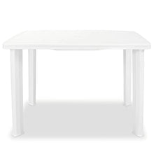 vidaXL Tavolo da Giardino 210x96x72 cm Plastica Bianco Tavolino Tavola Esterni