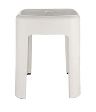 WENKO Sgabello da bagno Alaska - Badhocker, Polipropilene, 37 x 45.5 x 37 cm, Bianco