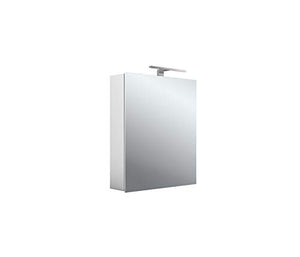 Emco asis Mee - Armadietto a LED in Alluminio, 1 Porta, Modello da Parete, 600 mm
