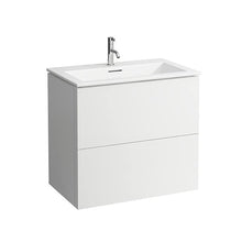 Laufen Kartell Kombipack, Combinazione di lavabo e sottopiano lavabo con 2 cassetti, 800x500, colorazione: Neve (Bianco Opaco) - H8603356401041
