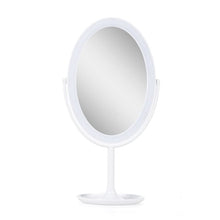 Specchio per il trucco illuminato LED 4200ºK Ø14,5Cm Ricaricabile-Regolabile bianco30.000H [SUN-ESLED-02-W] | Greenice
