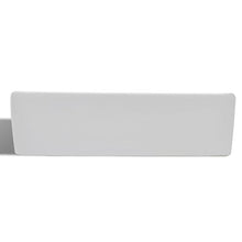 Roderick Lavabo da bagno in ceramica con foro per rubinetto, bianco, dimensioni: 480 x 370 x 135 mm (L x P x A)