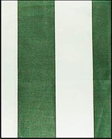 Tenda da Sole in Tessuto Resistente cm 140x300 100% Poliestere con Anelli Dis.1 Verde e Bianca