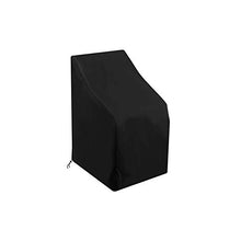 C/N - Coprisedia da esterno per scrivania e sedie, impermeabile, resistente agli strappi, per esterni (nero all'esterno e argento all'interno)