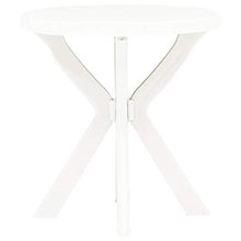 SKM Tavolo da Bistrot Bianco ?70 cm in Plastica