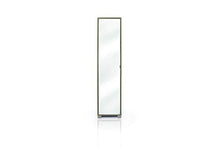 Dmora Armadio 1 Anta, Legno + Specchio, 43 x 190 x 29 cm