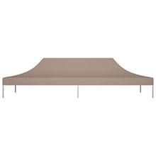 vidaXL Tetto per Tendone per Feste 6x3 m Grigio Talpa 270 g/m²