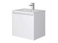 Marchio Amazon - Movian Layon - Mobile lavabo con specchio e lavandino, 61 x 46,5 x 58 cm, colore bianco