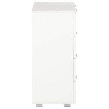 Tidyard Credenza Cucina Bianca in Truciolato, con 8 Cassetti, Mobili Credenza, Credenza Cucina Moderna, 60x35x76 cm
