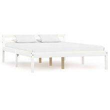FAMIROSA Giroletto con 2 Cassetti Bianco in Massello di Pino 140x200 cm-0417