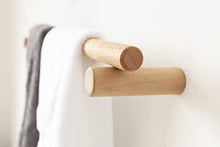 anaan Line Disegno Appendiabiti da Parete attaccapanni a Muro in Legno Portasciugamani Resistente Lunghezza Montaggio a Parete scandinavo moderno (faggio, 60 cm)