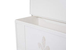 Homemania 1012_PF Cassapanca Alma, Bianco in Legno, 120 x 35 x 45 cm