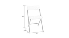 Cosco Resin Resing-Sedia Pieghevole con Schienale Sagomato e Seduta x 4, Bianco, 4 unità