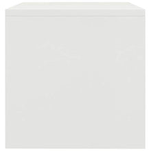 Lasamot Comodino in truciolare, Comodino Camera da Letto Stile Moderno 40 x 30 x 30 cm (Larghezza x profondità x Altezza) Bianco Set 1 Pezzi