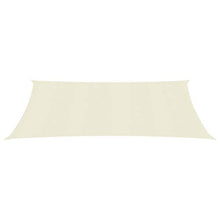 vidaXL Vela Parasole 160 g/m² Crema 6x7 m in HDPE