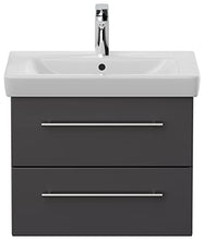 emotion SUBWAY2-0-60CM000104DE - Lavabo con mobiletto, in Legno, 56 x 45 x 44,5 cm, Colore: Antracite Lucido
