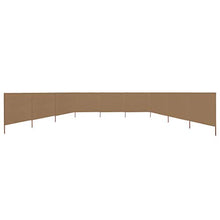 UnfadeMemory Paravento a 9 Pannelli Schermi Divisori e Protettivi per Giardino in Tessuto 1200x120 cm Grigio Talpa