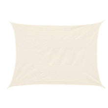 Outsunny Tenda a Vela Parasole Rettangolare Tenda da Sole Protezione Raggi UV in PE 4 x 6m Beige