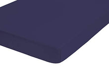 Biberna 0012344 Lenzuolo Frottee-Stretch (Altezza Materasso max. 22 cm) 1X 180X200 cm > 200X200 cm, Marino
