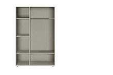 Rauch Möbel Rapido Armadio con 2 cassetti, 3 Ante, Pacchetto di Accessori Basic 3 Ripiani, 1 Asta Appendiabiti, Legno ingegnerizzato, Bianco, 52 x 127 x 188 cm