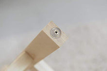 QIQIDEDIAN - Scaletta in legno massiccio, sgabello multifunzione, sgabelli da bagno, sgabelli