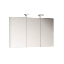 Allibert Armadietto a specchio specchio mobili da bagno pre-assemblati bianco 120 cm illuminazione LED