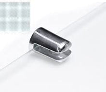 BSM Marketing Mensola in vetro 500 mm x 100 mm, 6 mm temprato con angoli curvi e supporti cromati